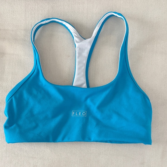 Fleo Aqua Racerback Sports Bra - Picture 1 of 2
